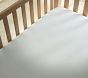 Oxford Stripe Organic Crib Fitted Sheet