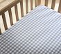 Gingham Organic Crib Fitted Sheet