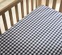 Gingham Organic Crib Fitted Sheet