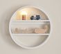 Caned Round Tiered Shelf (24")