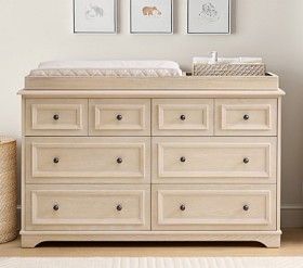 Fillmore Extra Wide Changing Table Dresser & Topper | Pottery Barn