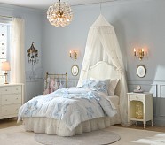 Boîte à Auvent Lin Enfant Pottery Barn – Rose, Taille Twin – Neuve En Boîte