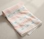 Matelasse Stripe Jacquard Baby Blanket