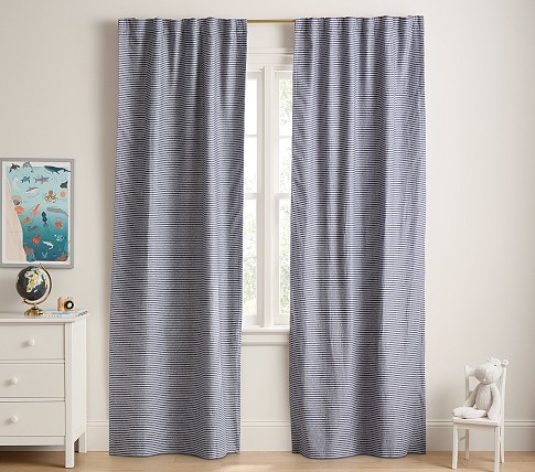 POTTERY BARN＊カーテン Bright Pom-Pom Cotton Blackout Curtain | Pottery Barn Kids
