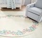 Hill House Home Floral Border Oval Rug