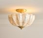 Capiz Semi Flush Mount (12")