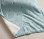 Embroidered Transportation Sherpa Baby Blanket