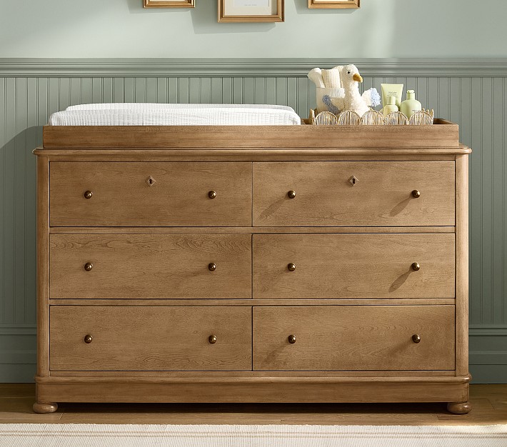 Chris Loves Julia Lakehouse 6-Drawer Changing Table (56w x 20d
