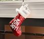 Red And Silver Reversible Sequin Stocking