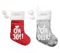 Red And Silver Reversible Sequin Stocking