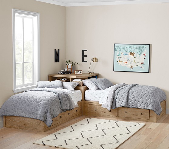 Pottery Barn Teen Emily & Meritt jupon parisien TWIN couette fard à