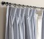 Pinch Pleat Gingham Blackout Curtain