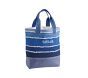 Blue Tie-Dye Stripe Tote &amp; Towel Set