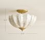 Capiz Semi Flush Mount (12")
