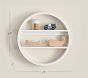 Caned Round Tiered Shelf (24")