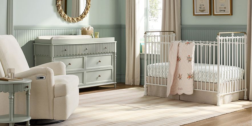 crib and dresser Margot Nursery Set (Crib + 6 Drawer Dresser)