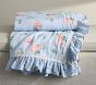 Hill House Home Floral Ruffle Oversized Organic Muslin Baby Blanket