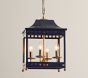 Navy Star Punched Lantern Chandelier (18")
