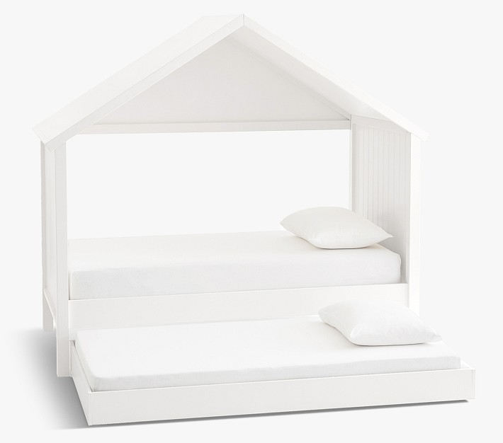 Catalina Cottage House Bed & Trundle, Twin, Simply White, In-Home Delivery