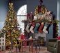 Chris Loves Julia Faux Pine Light Up Ribbon Garland