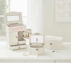 Cream Abigail Jewellery Box Collection