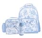 LoveShackFancy Blue Damask Floral Mackenzie Backpack &amp; Lunch Bundle, Set of 3