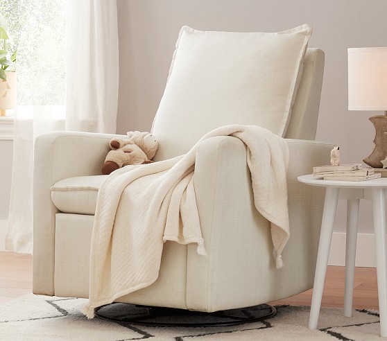 Beckett Small Spaces Manual & Power Swivel Nursery Recliner Chair