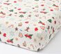 Rifle Paper Co. Christmas Cookies Organic Crib Fitted Sheet