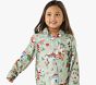 Candy Cane Village Flannel Kid Pajama Set