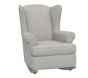 Open Box: Wingback Convertible Rocker, Prfmc Brushed Chenille, Fog, Driftwood