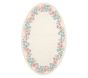 Hill House Home Floral Border Oval Rug