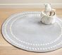 Pearl Dot Border 5' Round Rug