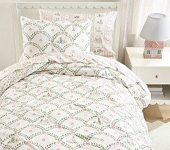Riley Sheehey Scallop Organic Duvet Cover & Shams