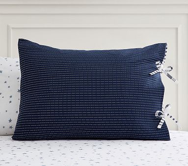 Housse De Couette Pottery Barn Enfant - Réversible Matelassée - TWIN Marine