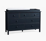 blue changing table dresser DaVinci Jayden 3-Drawer Changer Dresser main image 1