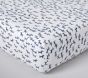 Watercolor Dog Organic Crib Fitted Sheet