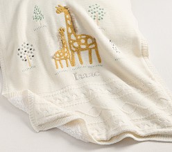 Giraffe Heirloom Baby Blanket