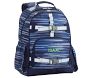 Mackenzie Blue Abstract Stripe Reflective Backpacks