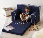 Anywhere Sofa Lounger®, Navy with White Piping