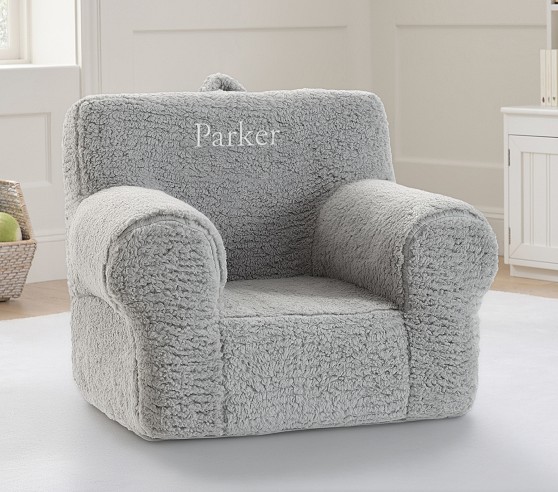 Anywhere Chair®, Gray Cozy Sherpa | Pottery Barn Kids