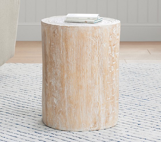 Wood Stump Side Table