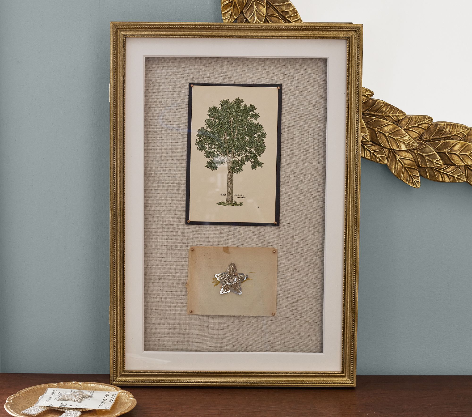 2枚組絵画✨Christa Kieffer ガラス 額縁 アート インテリア Chris Loves Julia Art Display Wood Frame 13