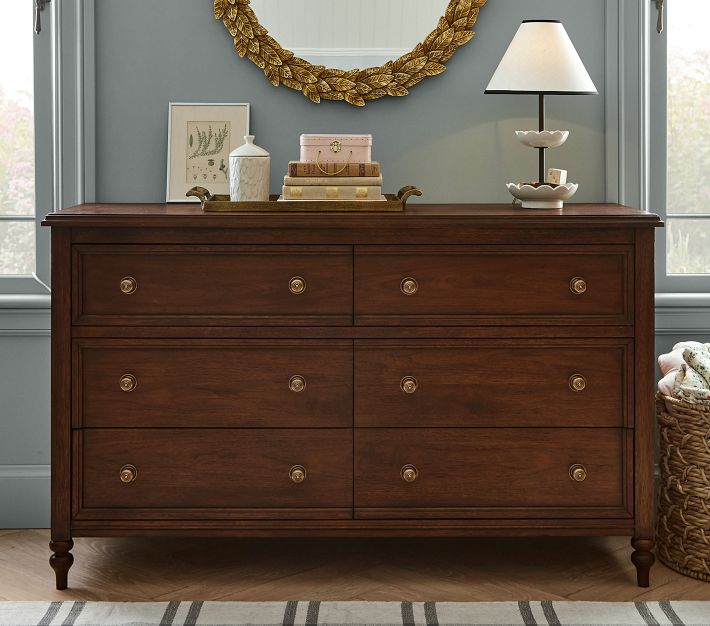 Chris Loves Julia Turned Wood 6-Drawer Dresser | Pottery Barn Kids