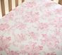 LoveShackFancy Damask Floral Organic Crib Fitted Sheet
