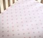 Bella Bow Stripe Organic Crib Fitted Sheet