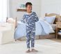Glow-in-the-Dark Dinosaur Bones Cotton Tight Fit Kid Pajama Set