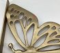 Open Box: Butterfly Shelf (2') - Gold