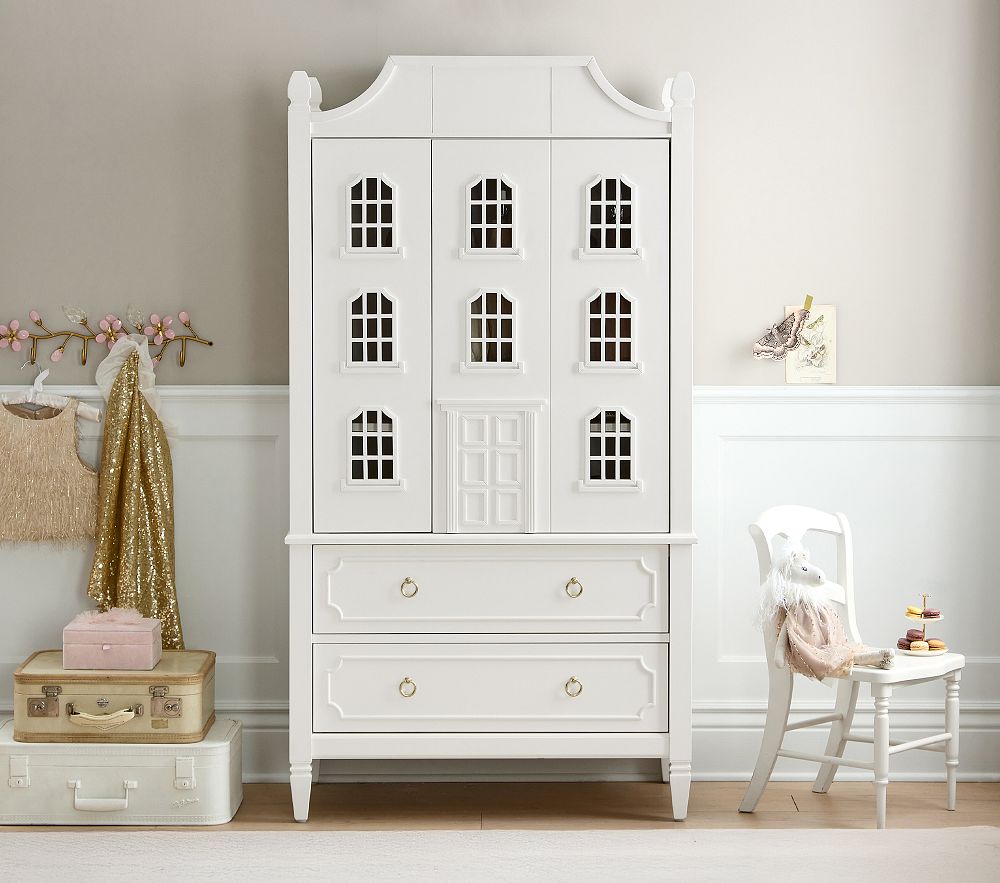 Ava Regency Dollhouse Armoire (35