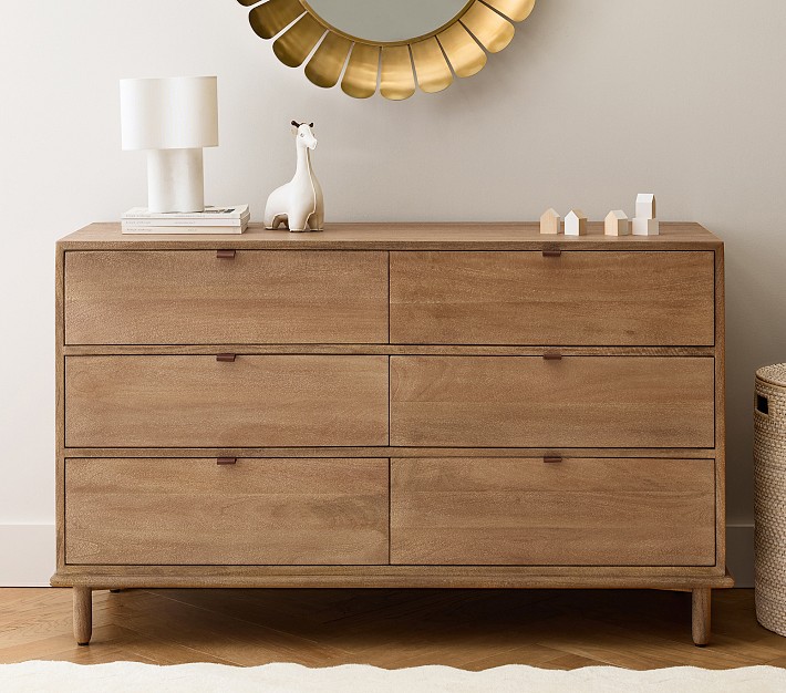Nash Extra-Wide Dresser & Topper, Heirloom Wheat