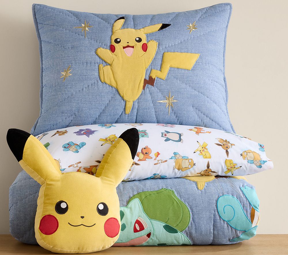 Pottery Barn kids ベッドカバー　キルト Pokémon Quilt Bedding Set—Organic Cotton | Pottery Barn Kids